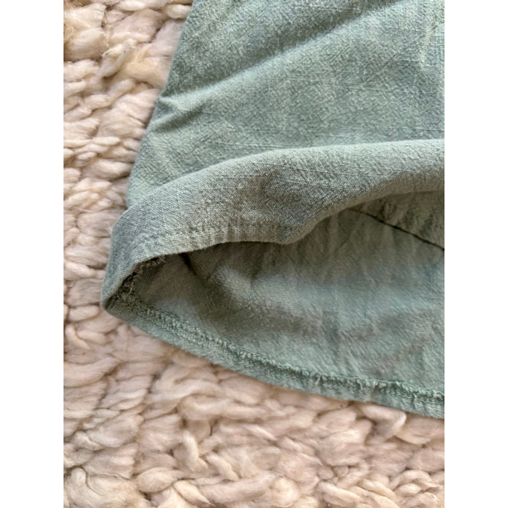 Women's Princess Polly Sage Green Mini Dress US 0 Backless Linen Blend - Picture 8 of 11